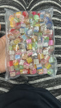 colorful cube acrylic beads